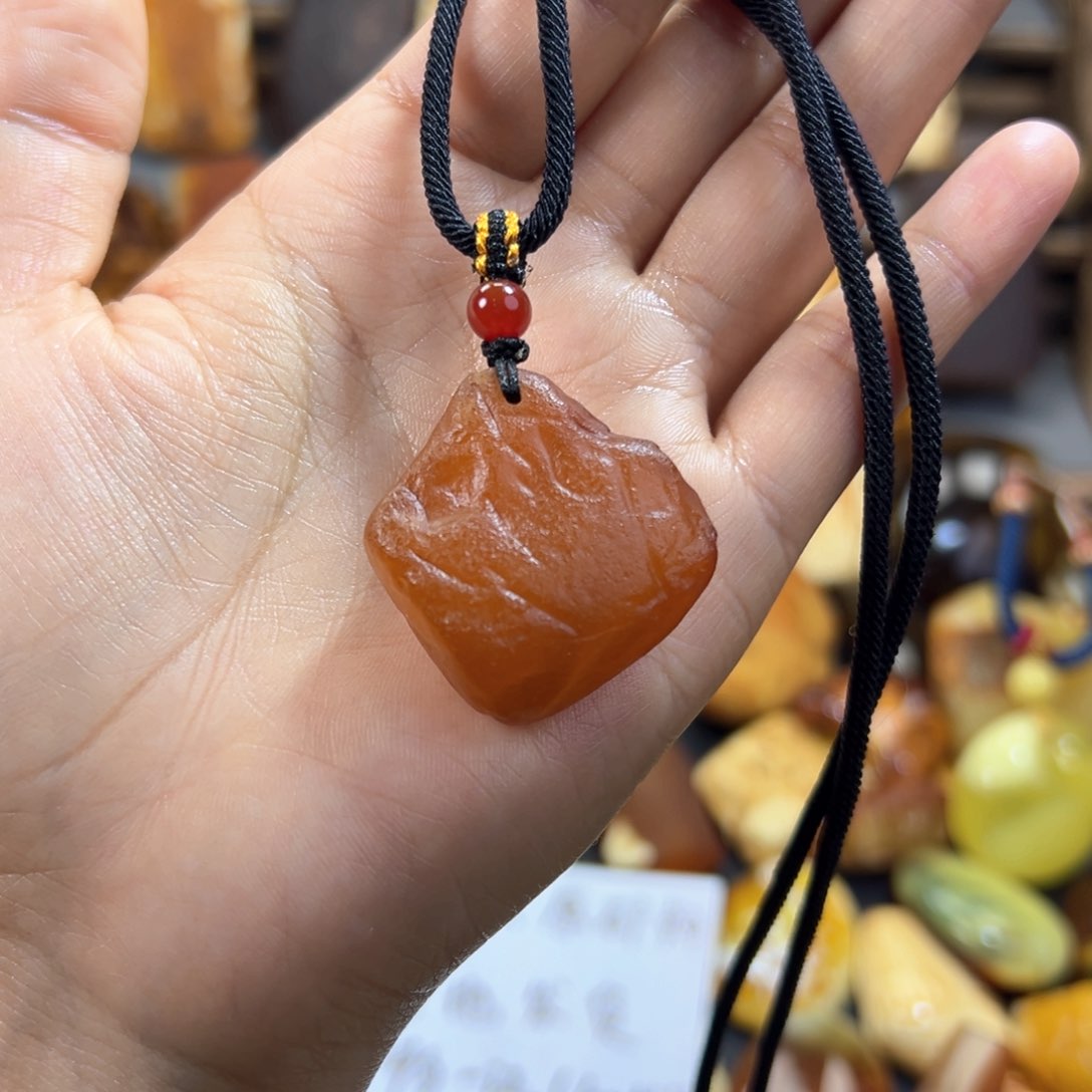 琥珀裸石未镶嵌琥珀蜜蜡