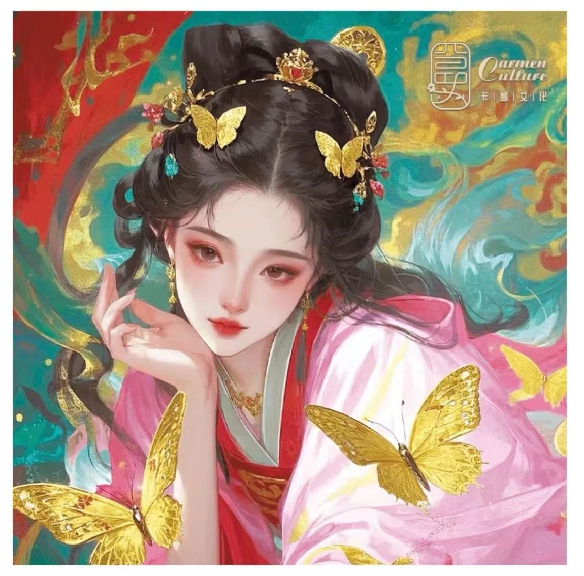 肉【点盒】【拆卡】卡蔓文化《钗头凤》收藏卡牌盲盒