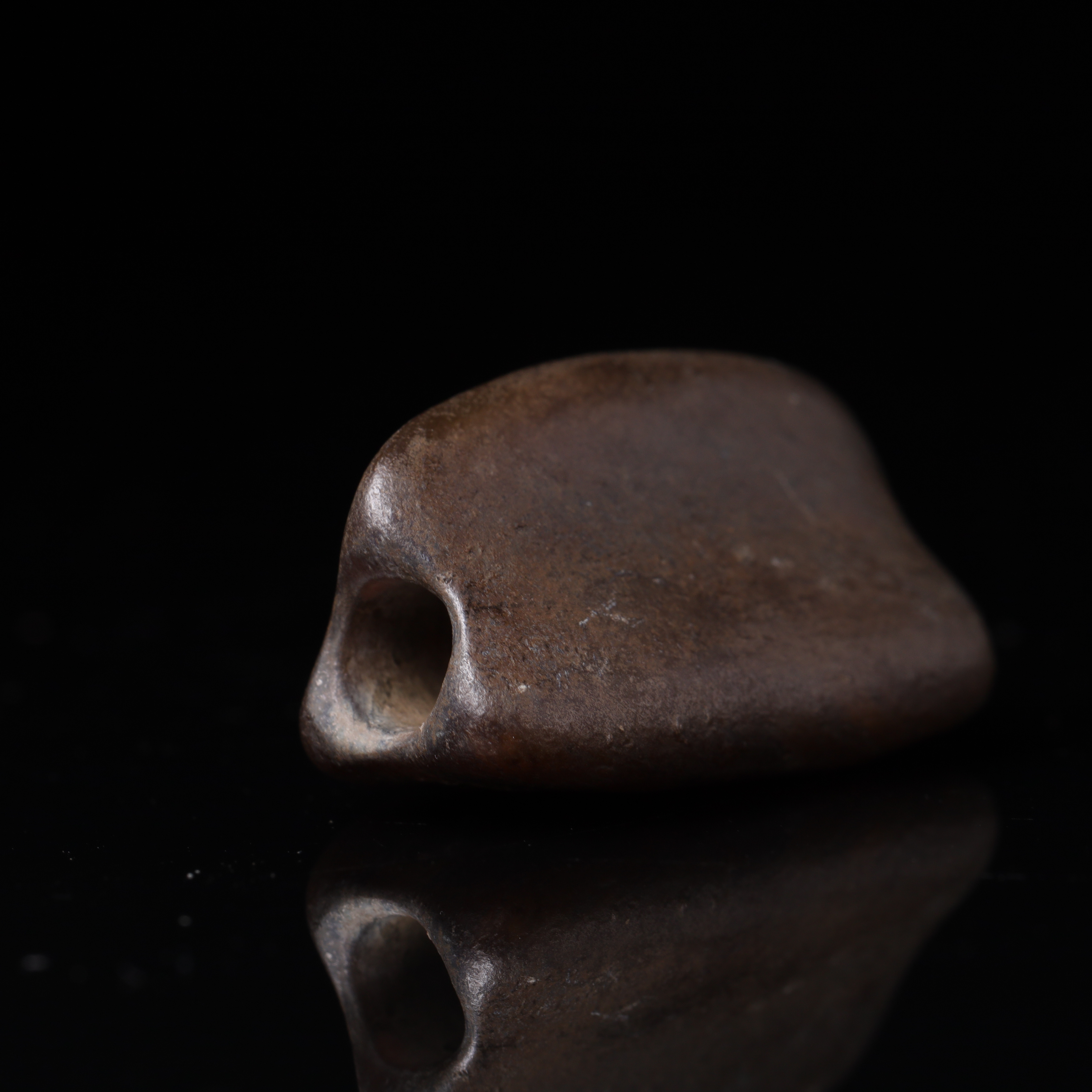 明代和田玉三棱花件-NX