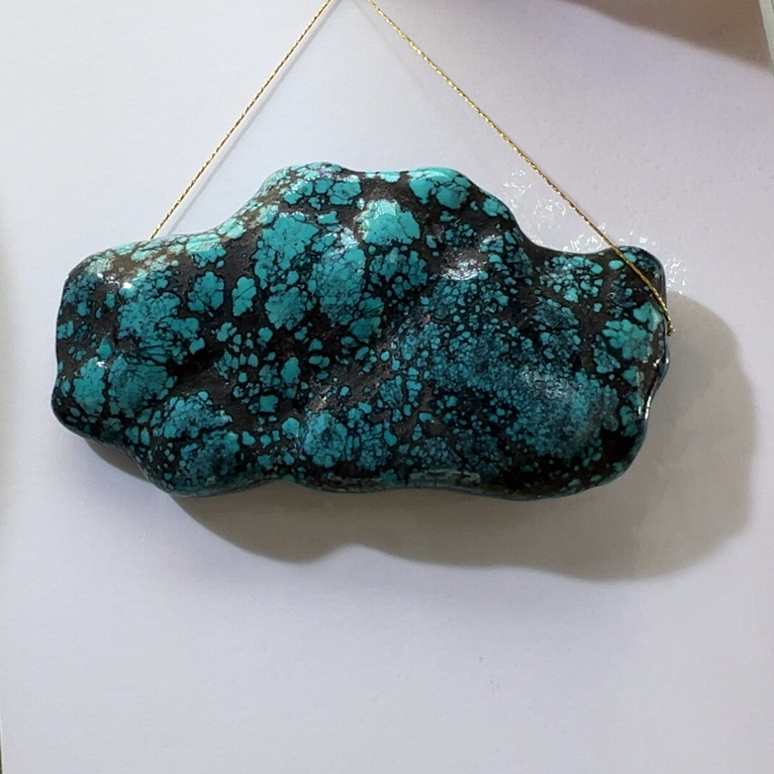 绿松石未镶嵌挂件