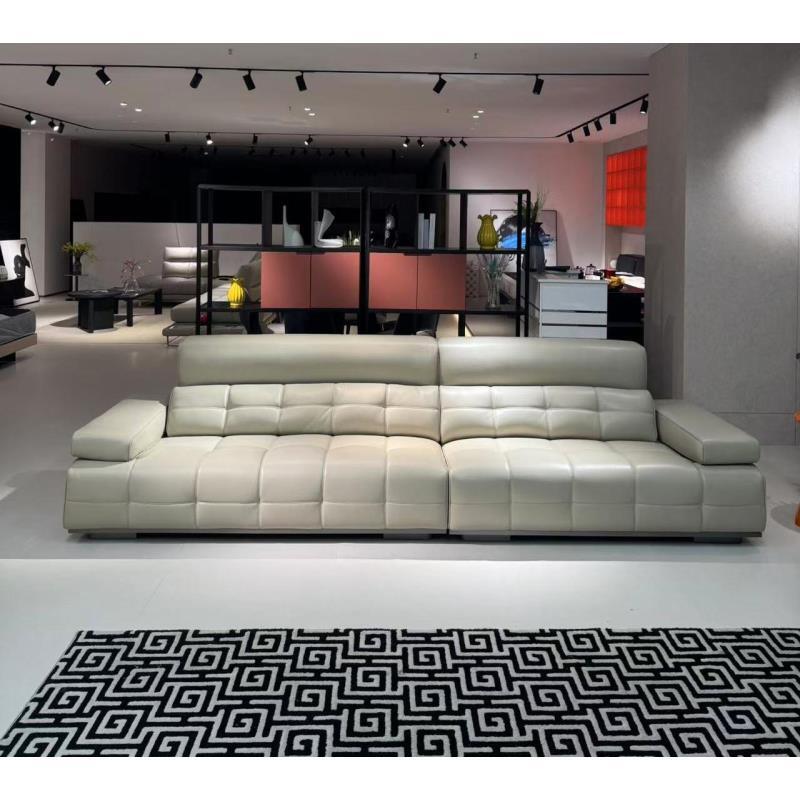 [本米工厂直营]3.0版高靠劳伦斯全皮意式极简沙发