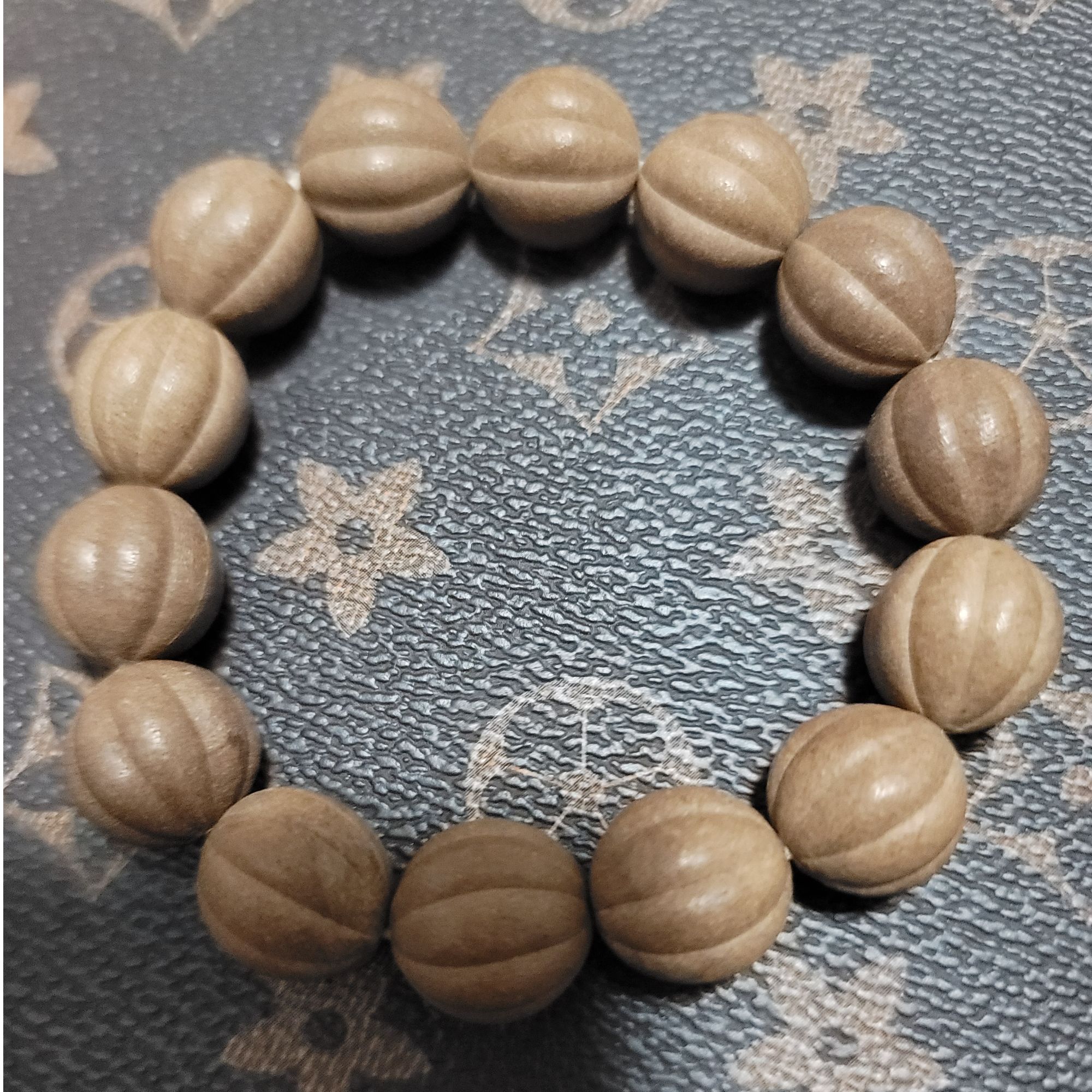 桂花手工合香珠 花香型 瓜棱珠