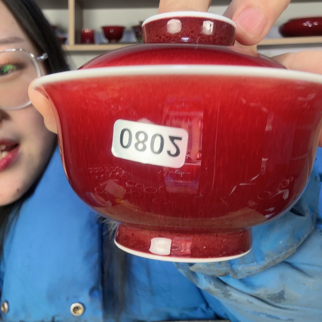 瓷片景德镇郎红陶瓷