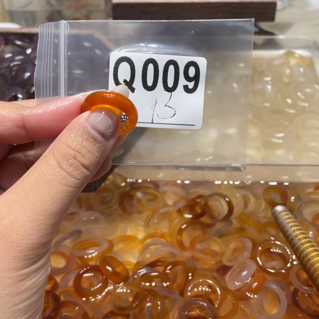 玛瑙/玉髓未镶嵌戒指009