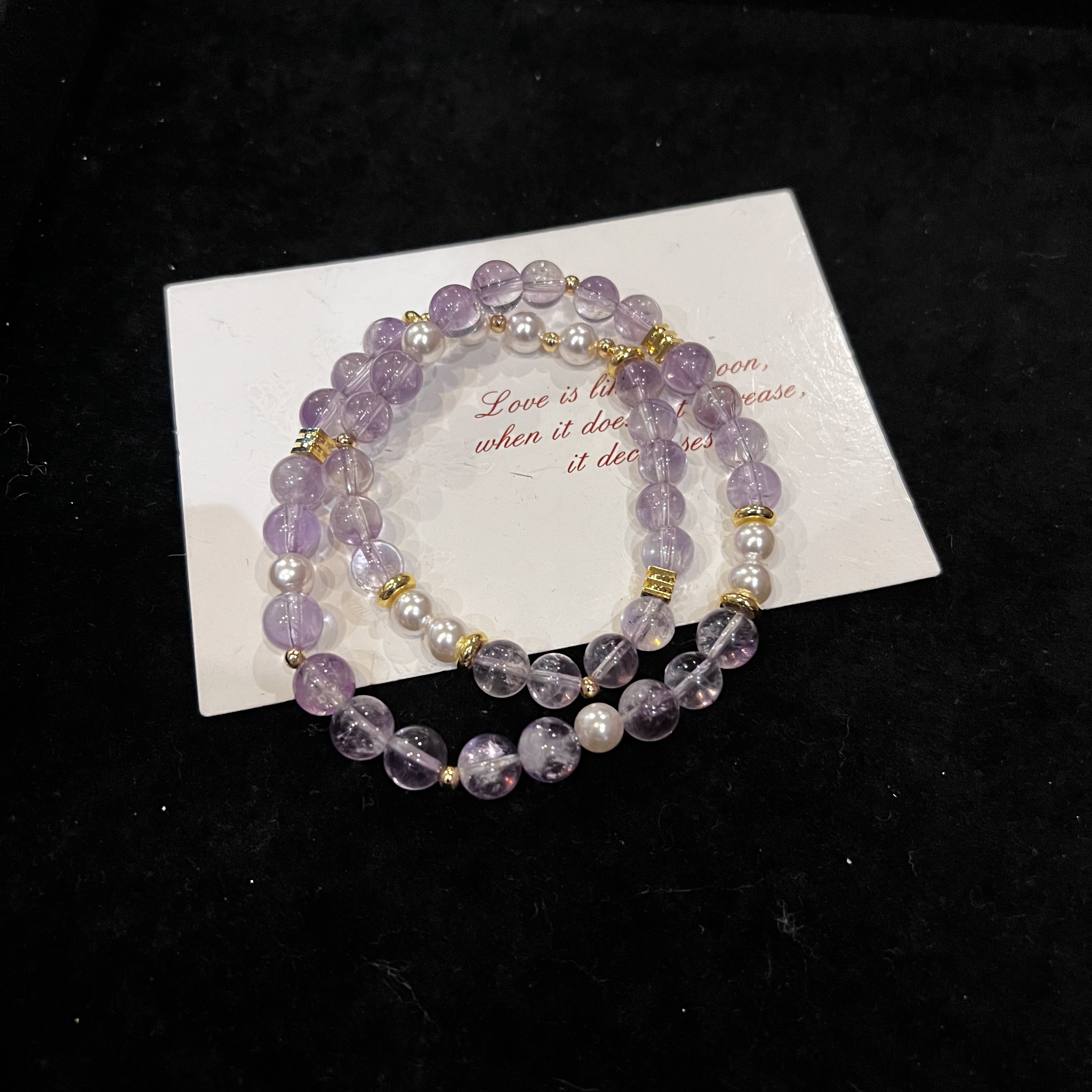 F547 6mm紫水设计款手串 多样性发一