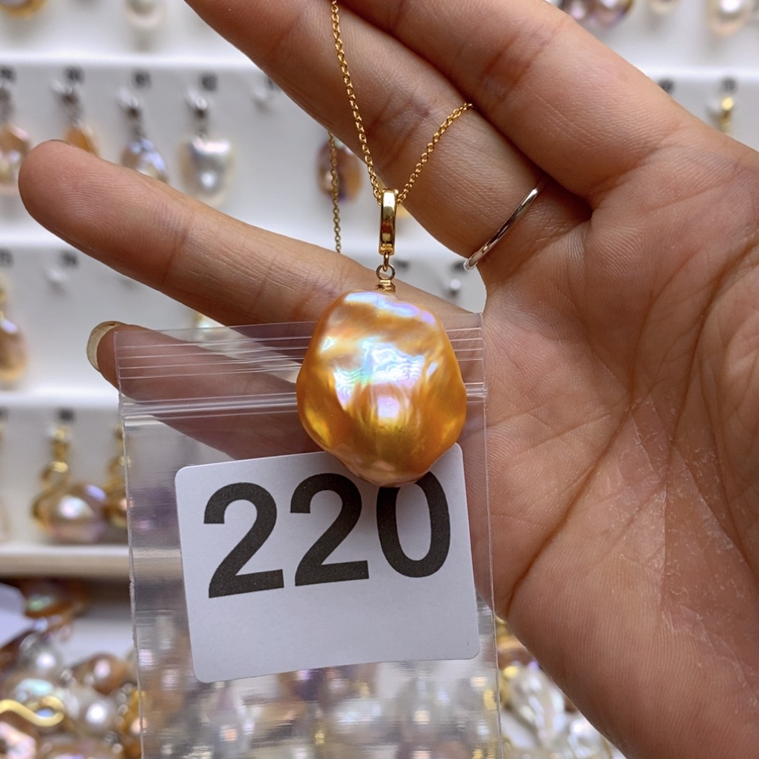 淡水珍珠颈饰银S925镶嵌C**Y220