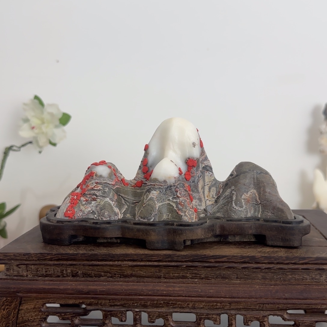 灵璧奇石白灵玉石