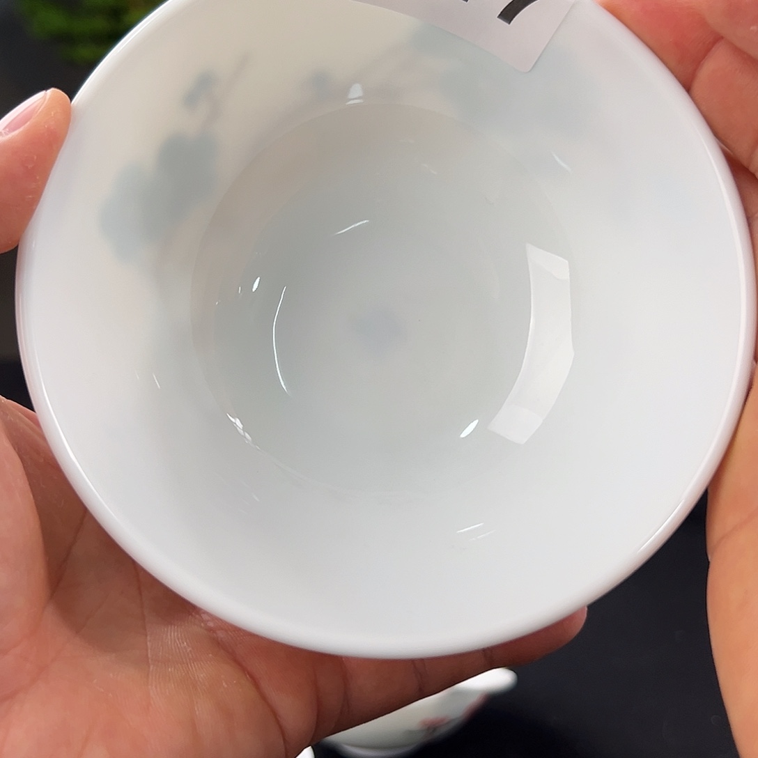 翠竹绿梅汤碗变形