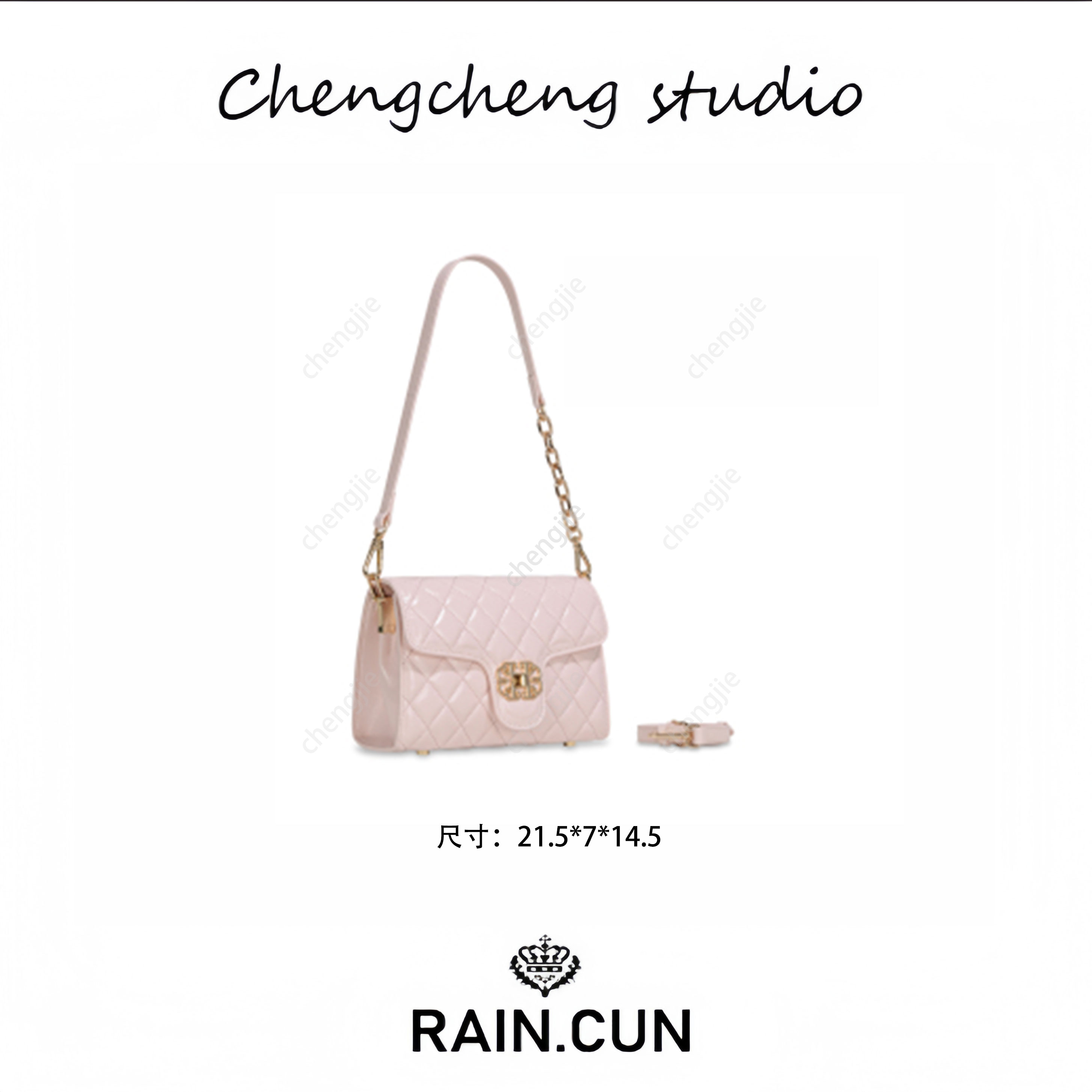 【澄姐推荐】GQ-69051-浅粉-高定轻奢潮流时尚百搭女士包包