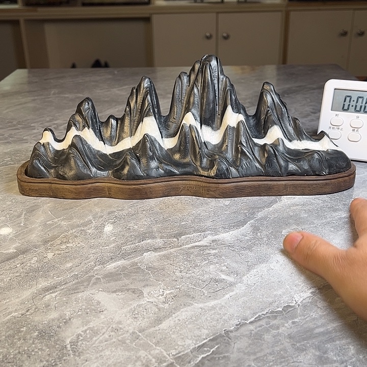 大***马奇石茶宠鱼缸文房摆件