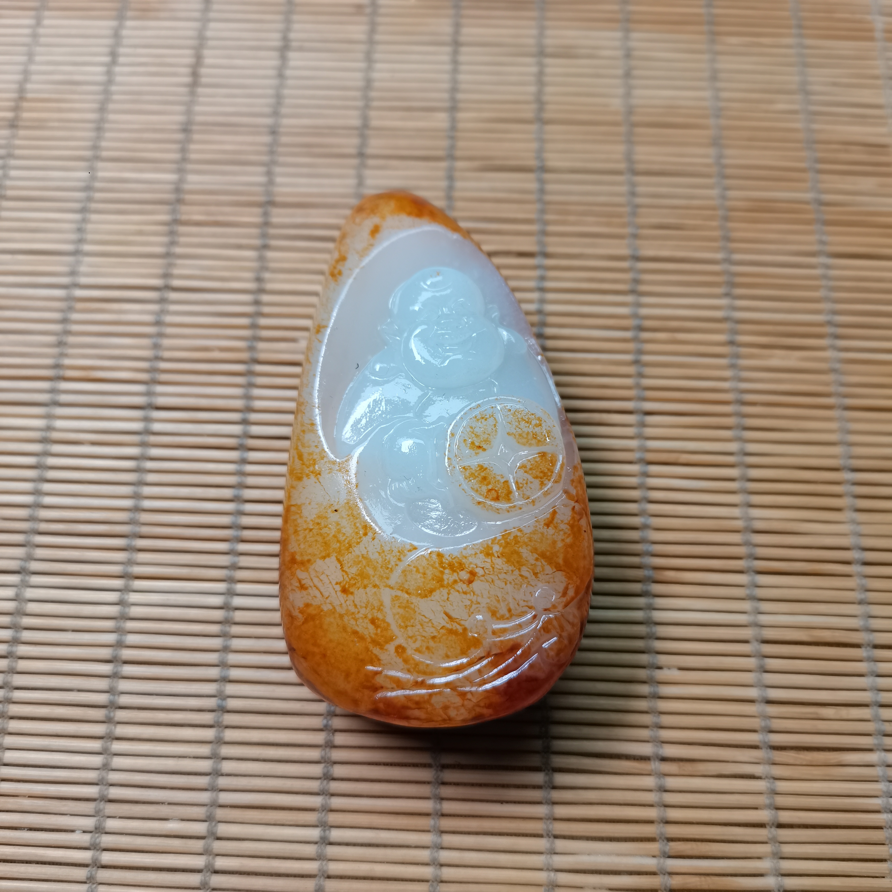 新疆和田玉如意佛弥勒佛141克