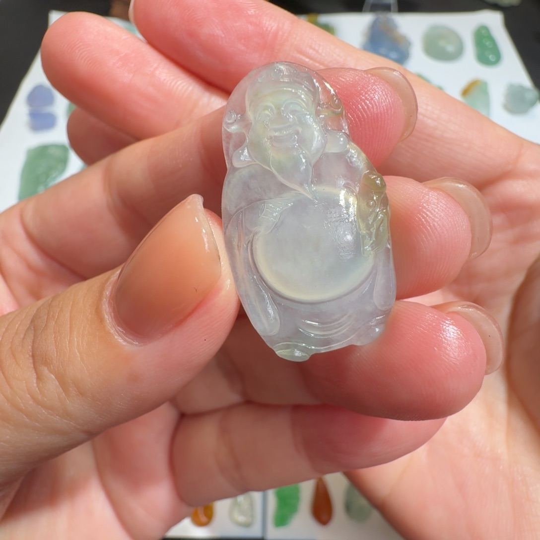 定制翡翠未镶嵌冰财神