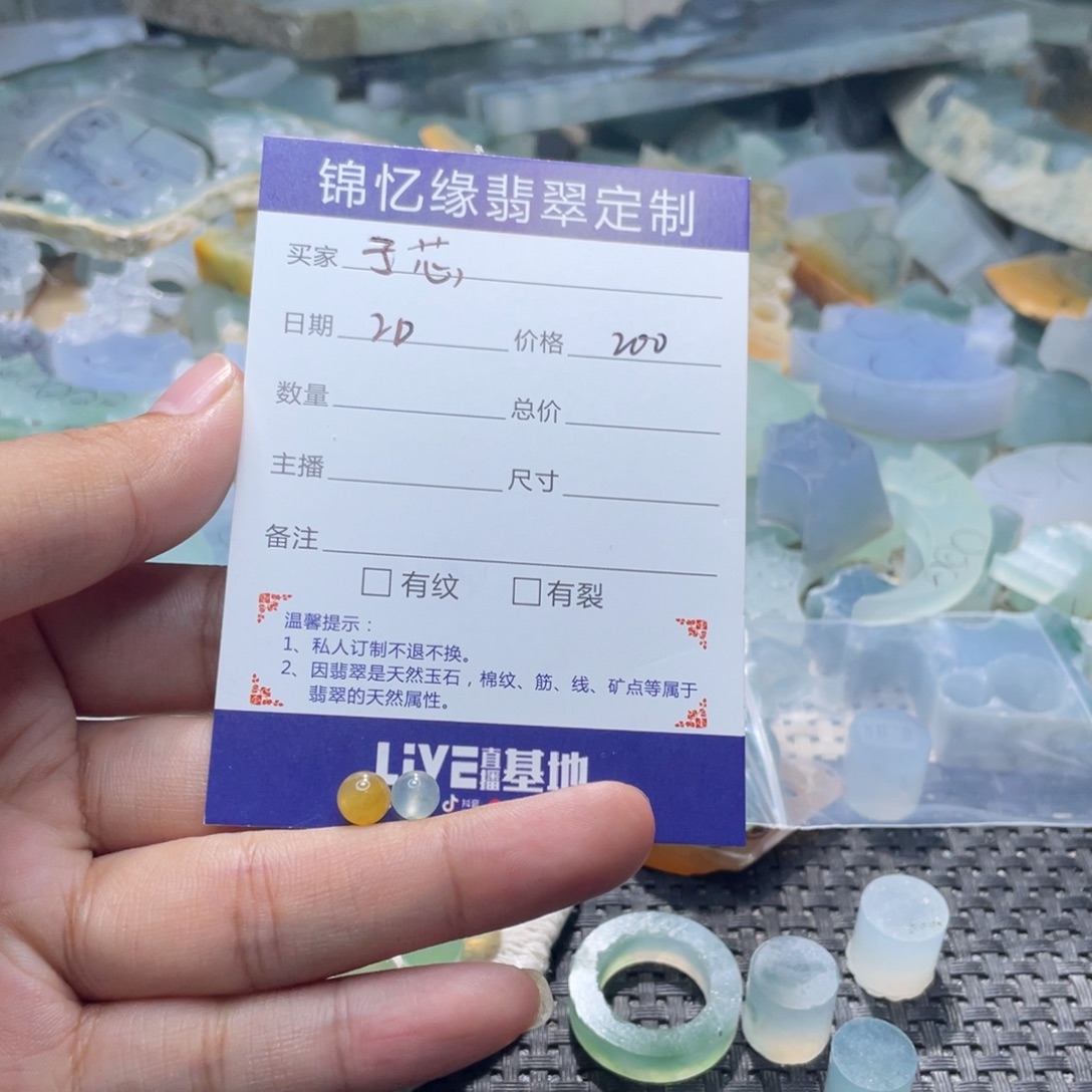 子***芯翡翠未镶嵌颈饰翡翠
