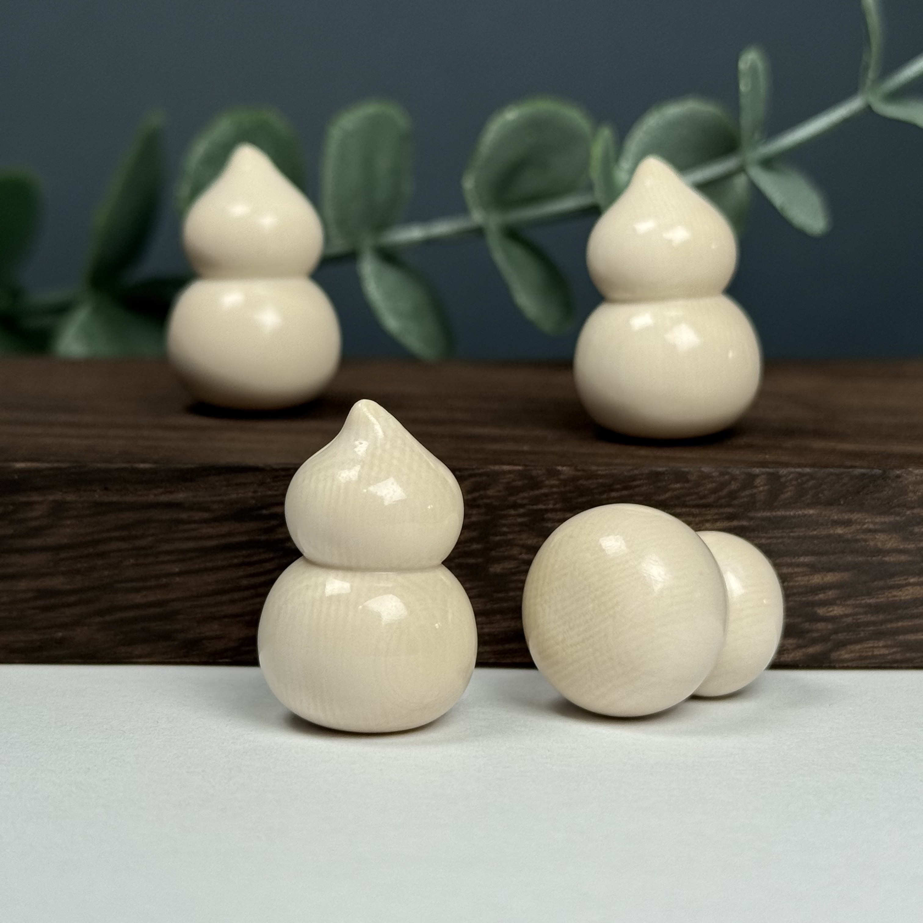 A101-O天然猛犸 雕刻葫芦约18.5×27.5mm随机一个支持鉴定假一罚十