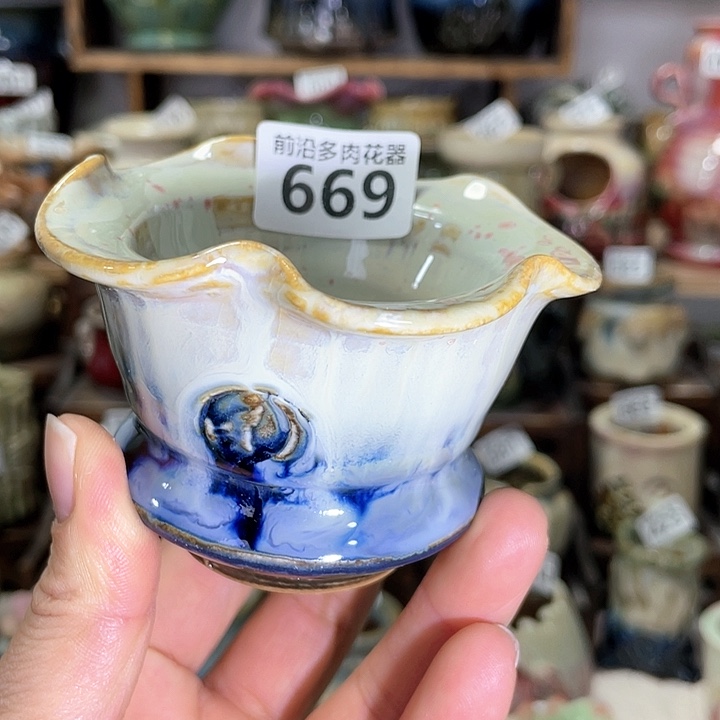 红陶内口径6高度6