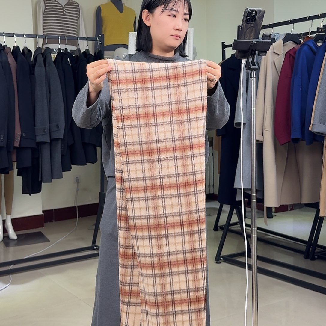 山羊绒纯羊绒保暖围巾095