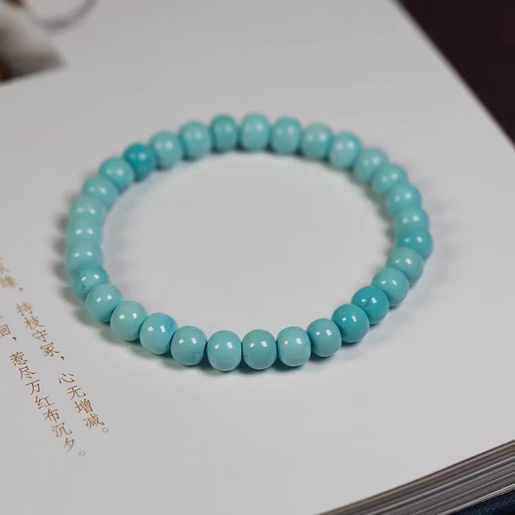 精美髙瓷緑松石手串（勿私拍）