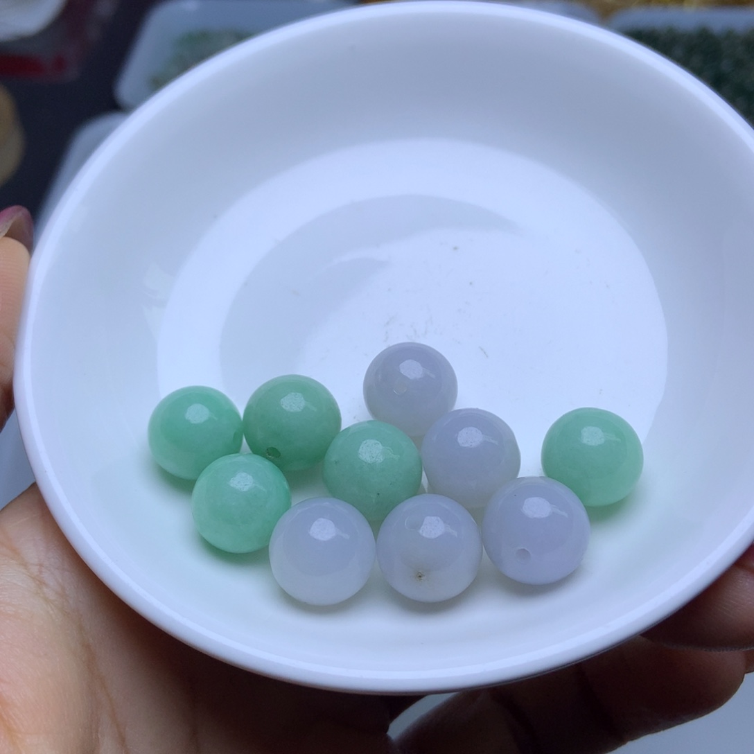 未镶嵌手链翡翠卡12紫绿1个