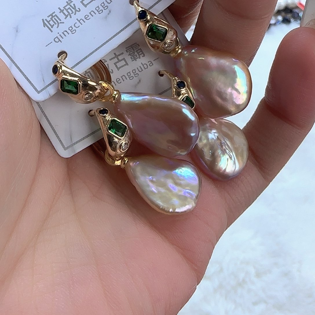 银S925镶嵌项链定制多样性发货发其一219淡水珍珠