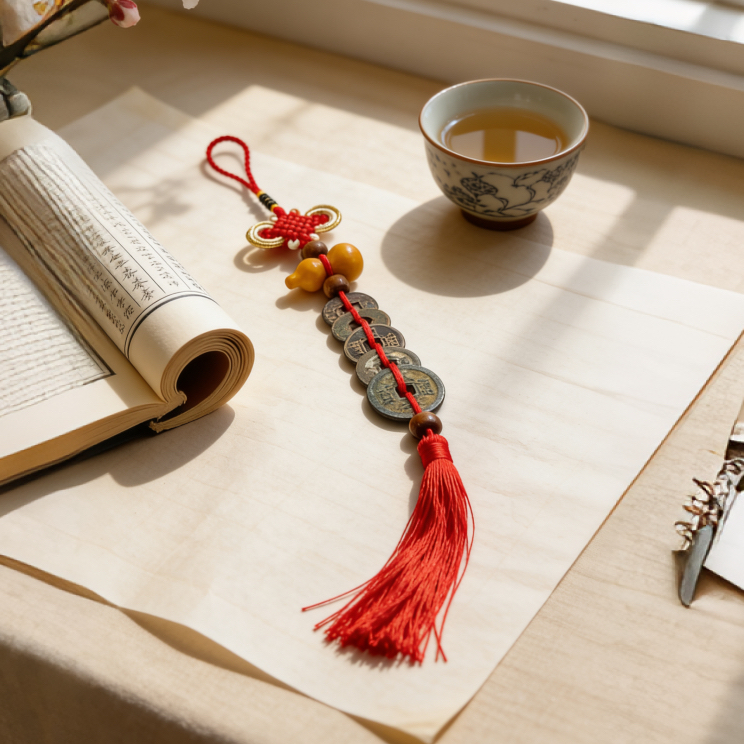 【岁龙甄选】大五帝钱挂饰  包挂 车挂