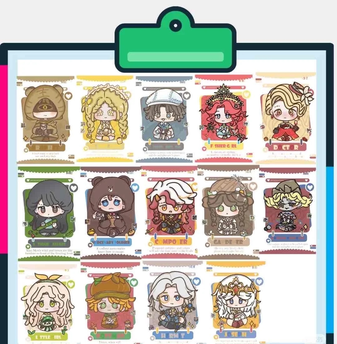 卡牌拆盒一包2张小坐坐烫金拍立得同人授权拍立得