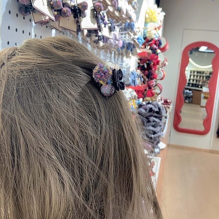 布艺铁合金一个樱桃刘海抓夹