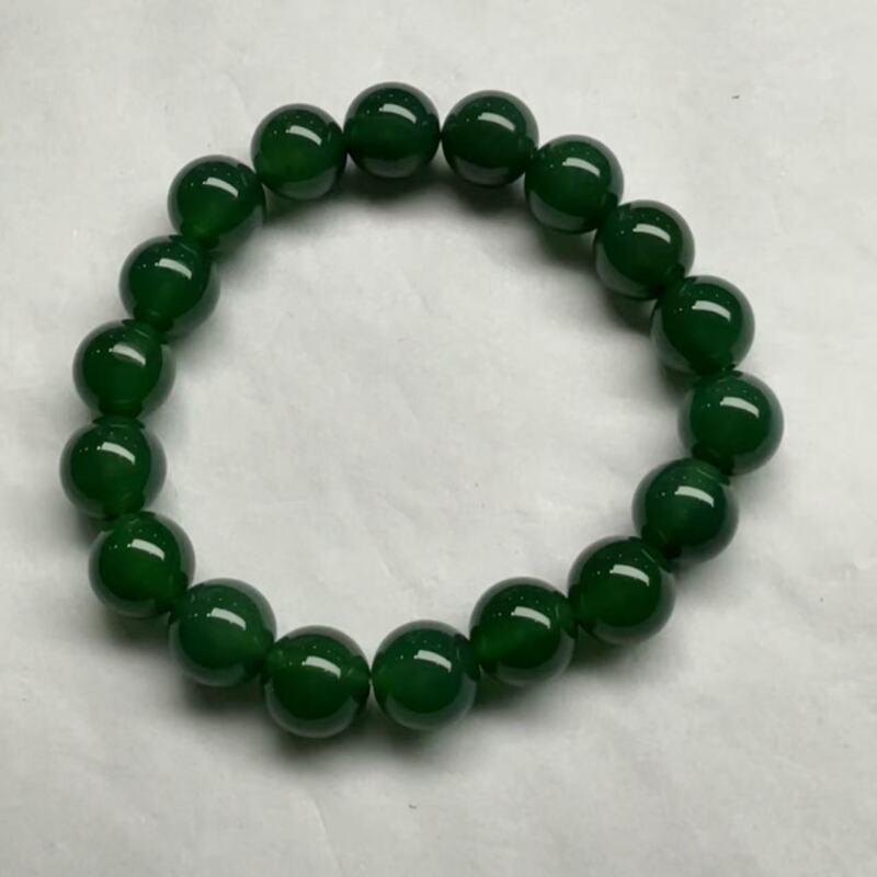 W28-天然  高端  大气   -时尚  绿玉髓 手串