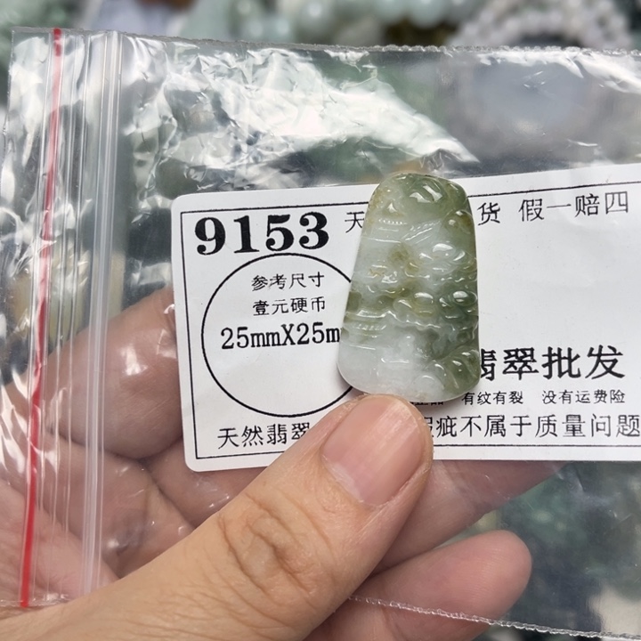翡翠未镶嵌吊坠(不含链)9153