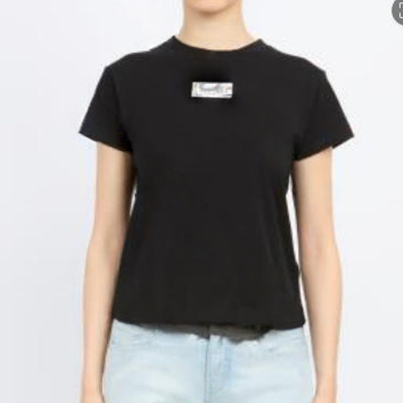 MM6 设计师品牌 25早春新款 LOGO圆领短袖TEE SOLSOL