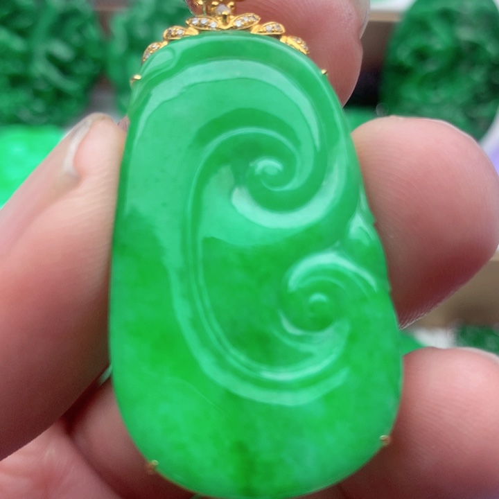 翡翠未镶嵌吊坠(不含链)