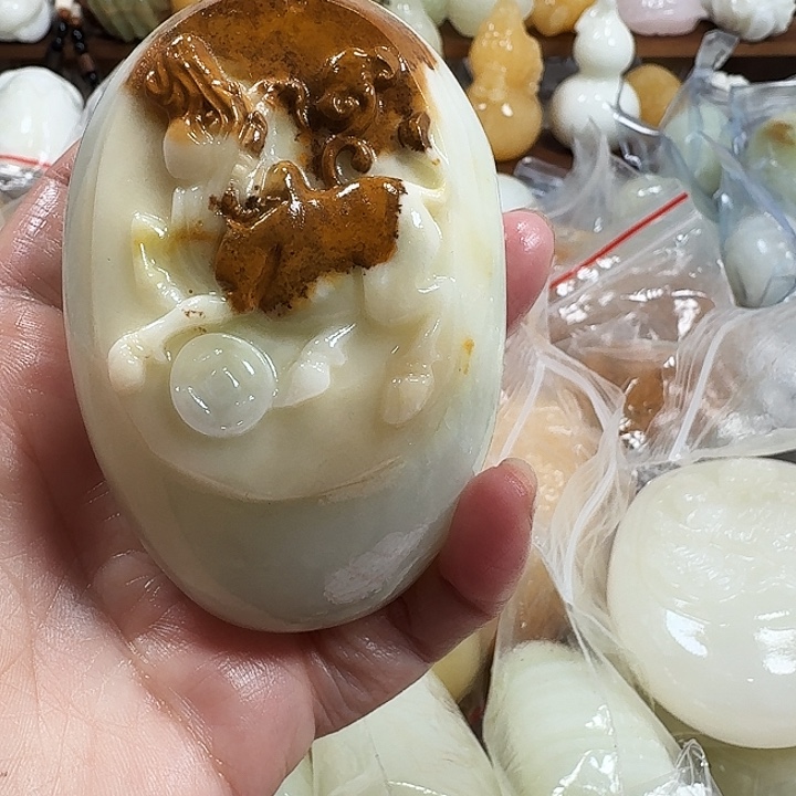 淡***世砖雕石头手把件不退不换