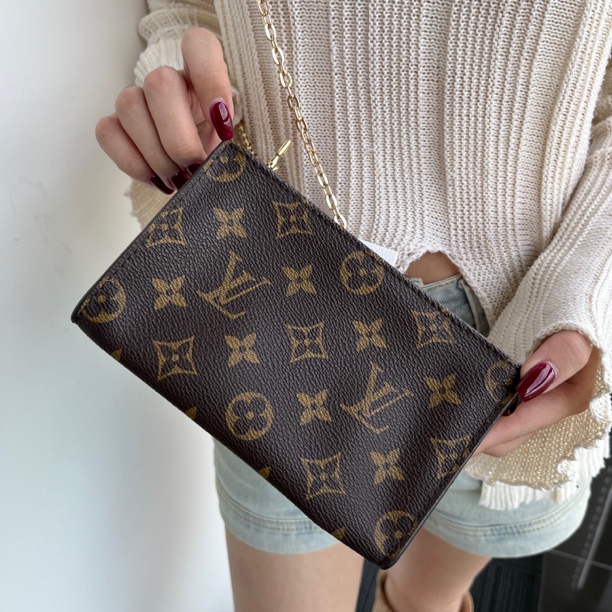 修复品 LouisVuitton/路易威登 XM/经典老花子袋斜挎包KH10120037