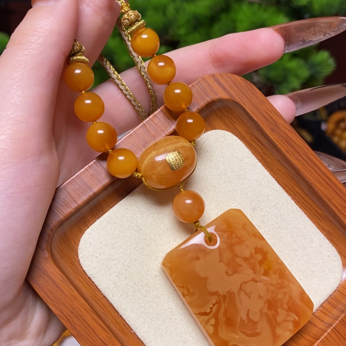 【闪购商品】蜜蜡颈饰未镶嵌项链