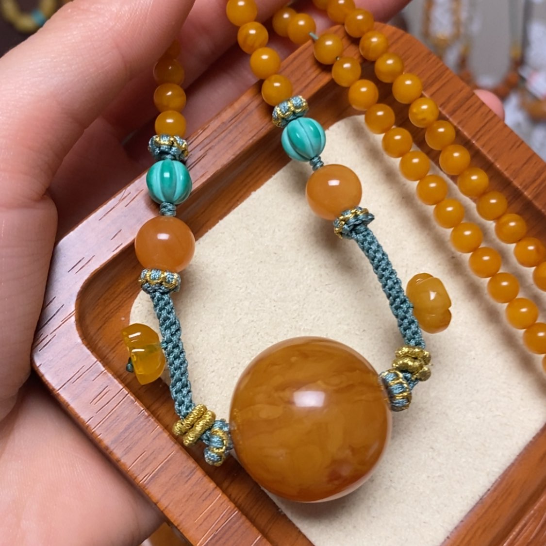【闪购商品】蜜蜡颈饰未镶嵌项链