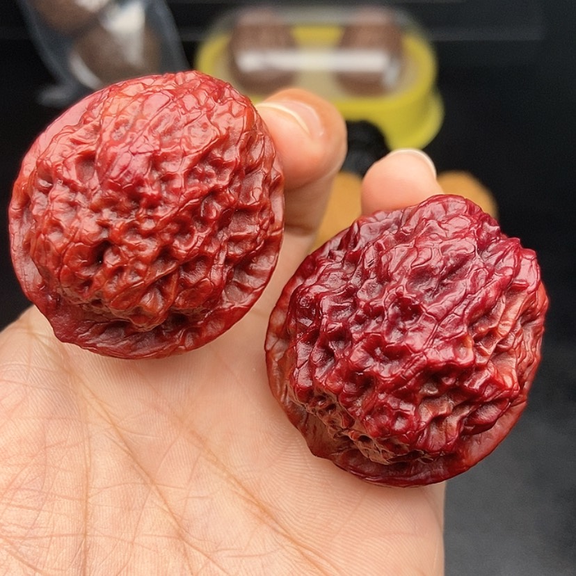 【闪购商品】把件文玩核桃42尺麒麟纹狮子