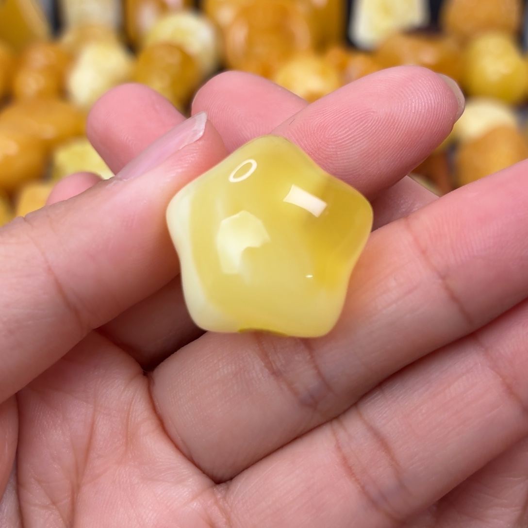 蜜蜡未镶嵌吊坠(不含链)星星