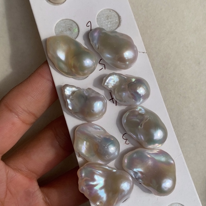 淡水珍珠耳饰银S925镶嵌多样性发一