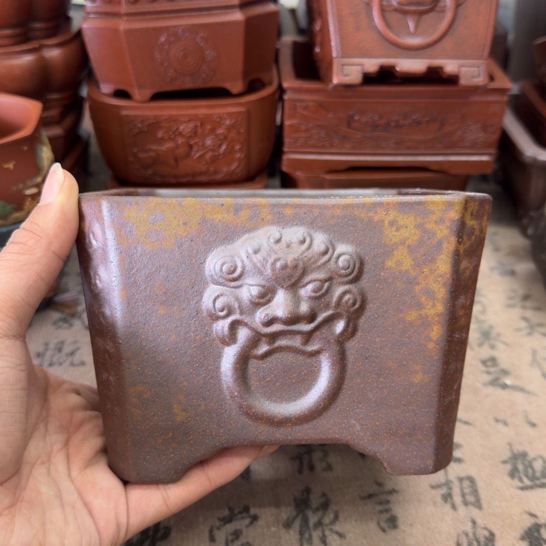 紫砂花盆宜兴紫砂正品14.5x9