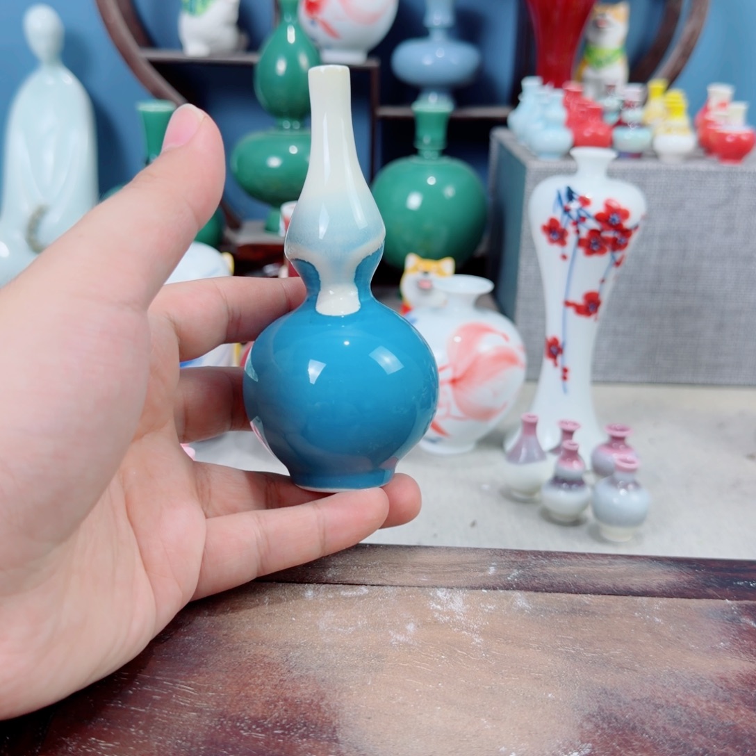 陶瓷手工小花器摆件
