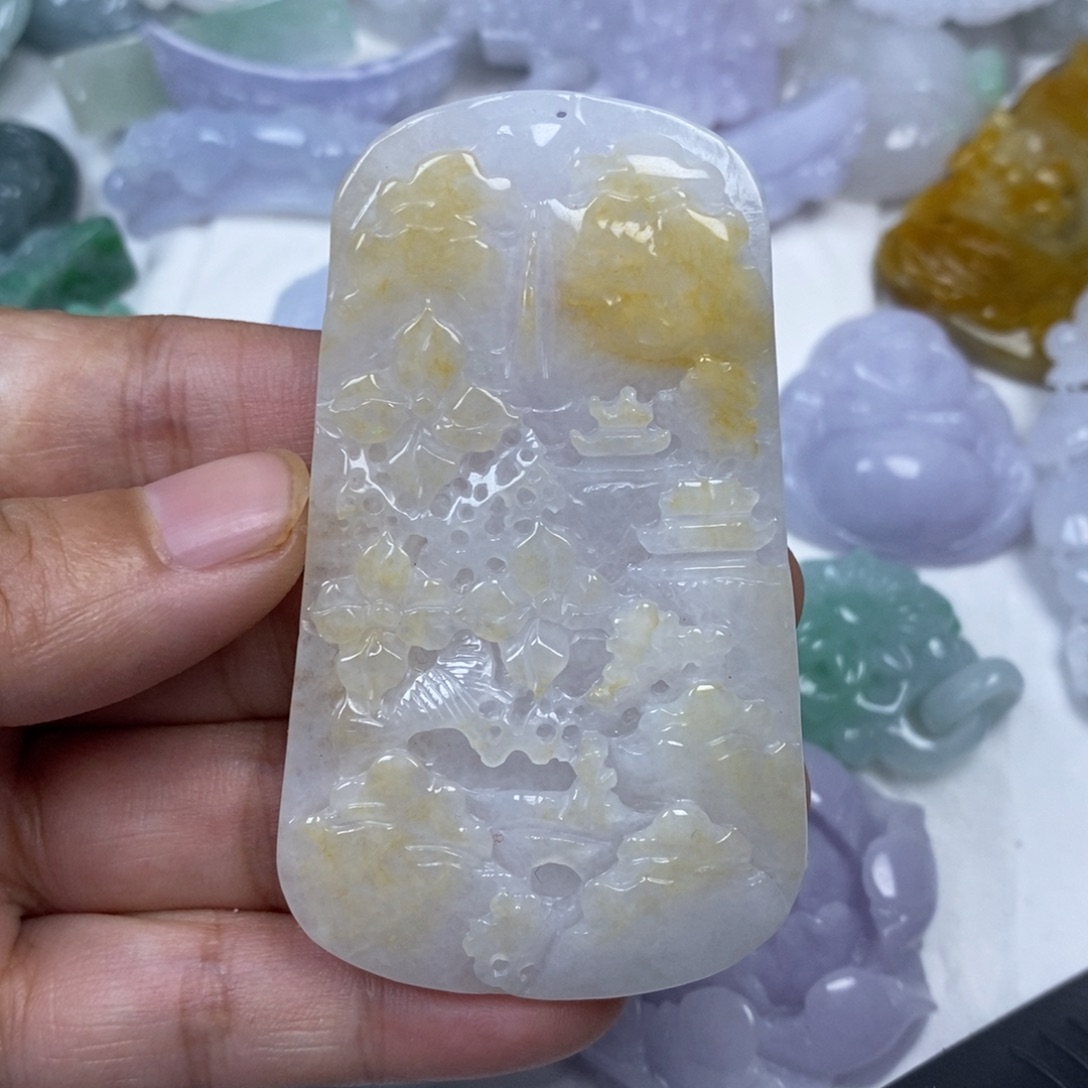 翡翠未镶嵌颈饰翡翠