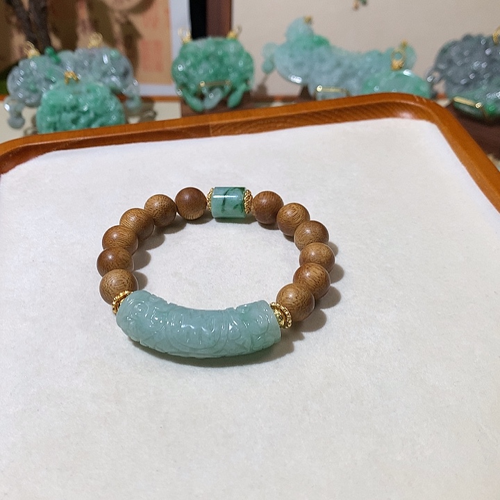未镶嵌手链翡翠翡翠手牌