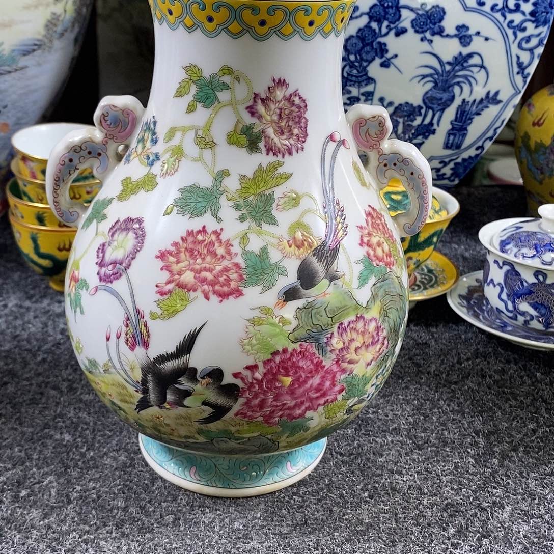 手工手绘陶瓷摆件工艺品고*명