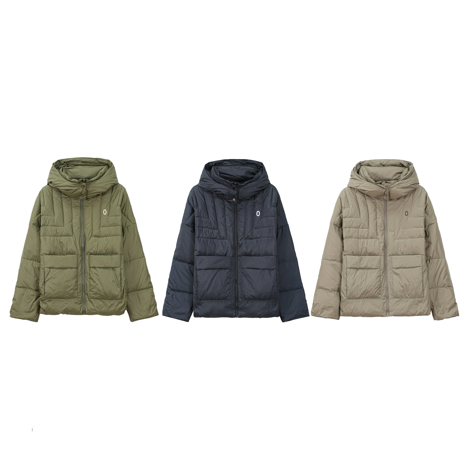 STUNNING JW/正品25713 加厚印格白鸭绒短款保暖羽绒服