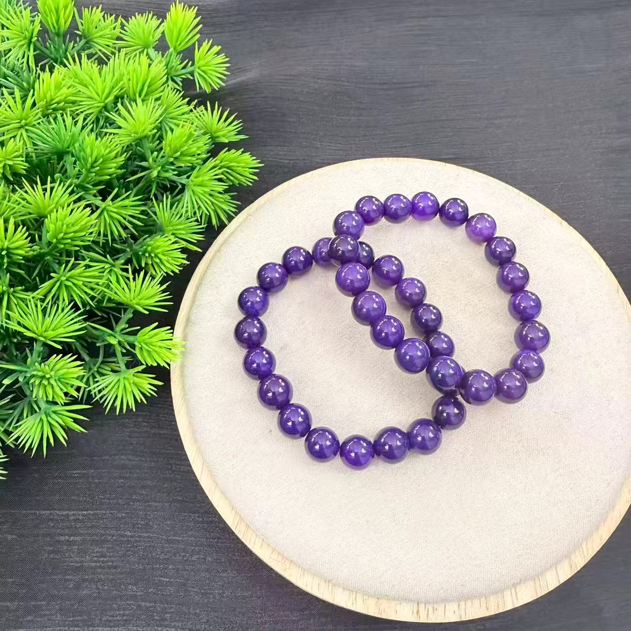 【香港高端严选】 九曲玄晶紫龙醇圆珠手串10mm (多样性发其一)