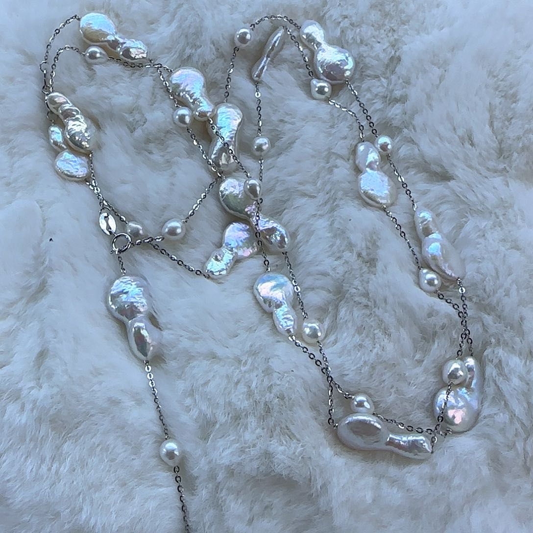 银S925镶嵌246淡水珍珠