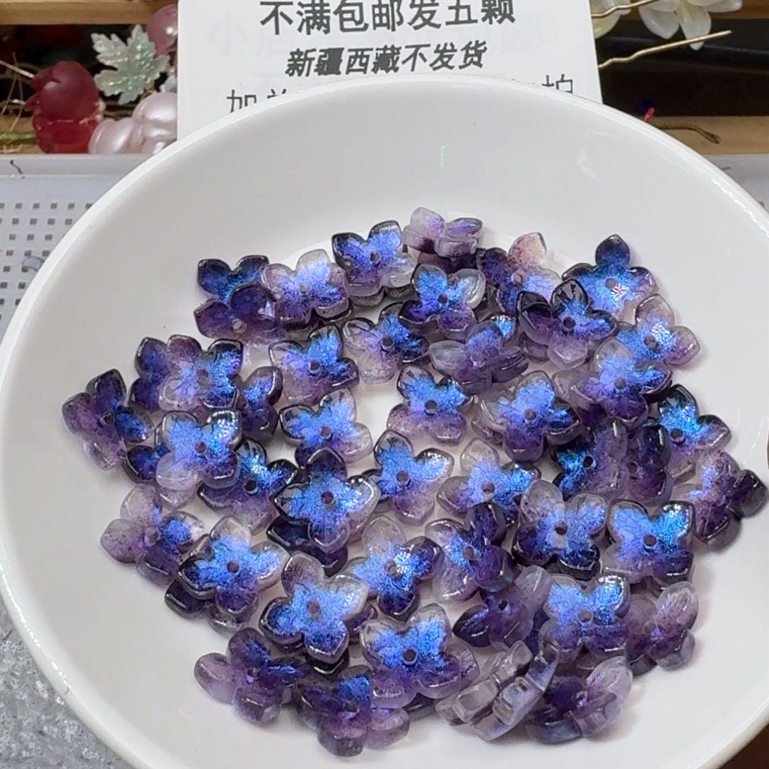 玻璃205 绣球花   卡十