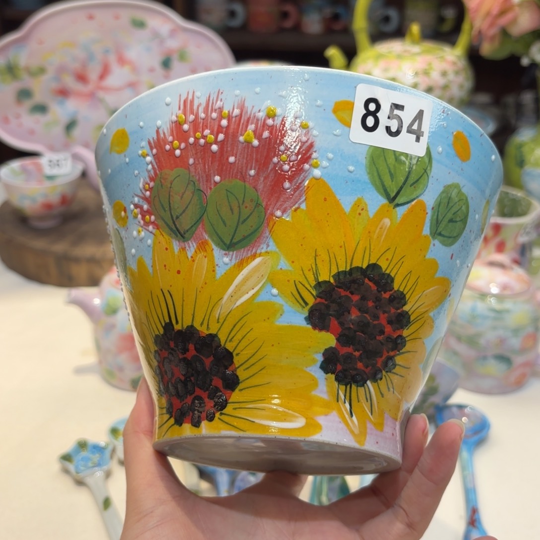 景德镇手绘高温釉下彩陶瓷茶具