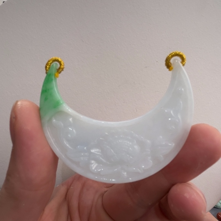 翡翠未镶嵌吊坠(赠链)代编织