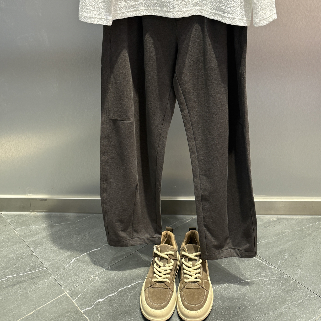 经典文艺长针织裤