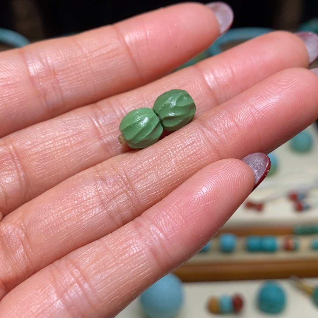 绿松石珠宝奇石未镶嵌大**勒